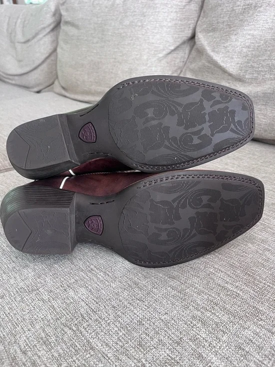 Ariat Legend Spirit Western Boot Brown Leather Studded Cross Size 9.5B - Picture 6 of 11